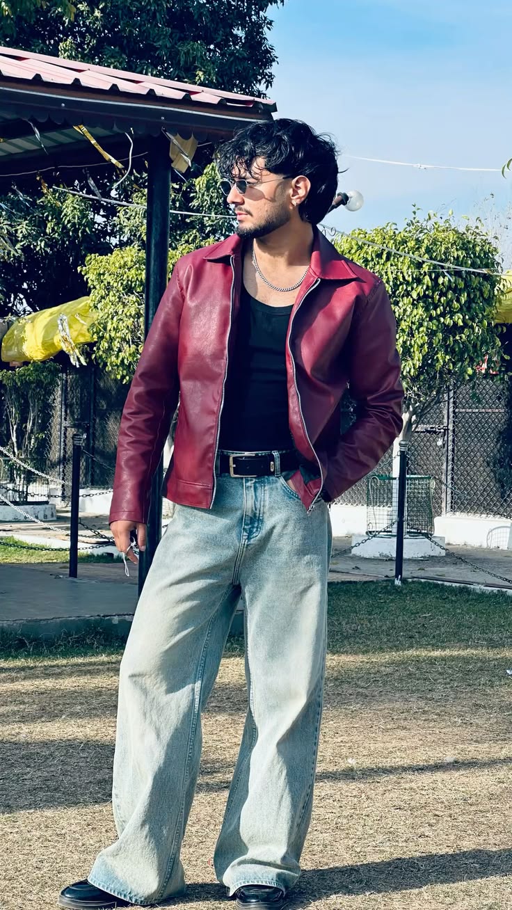 cherry red jacket