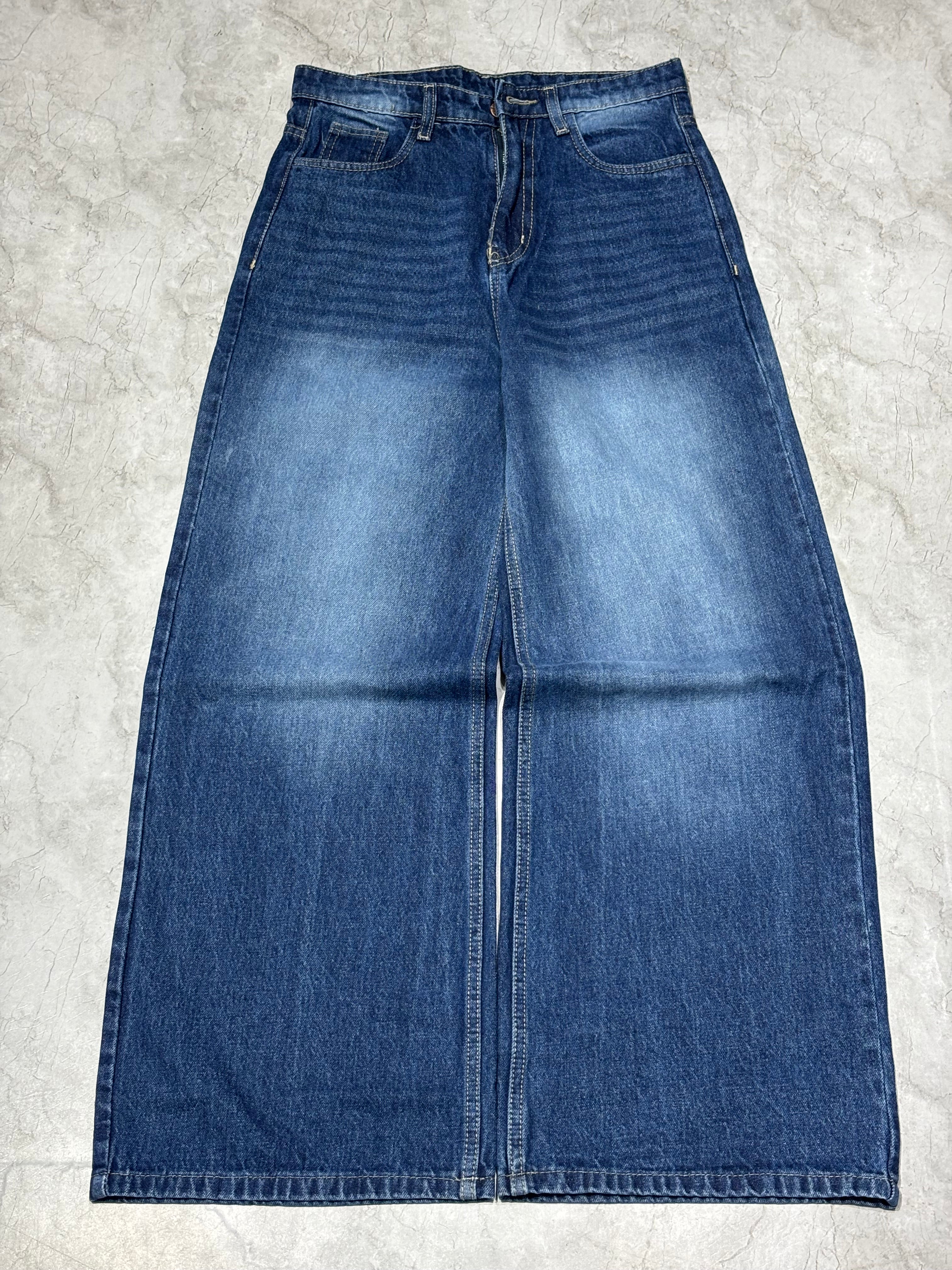 Plain blue stone washed