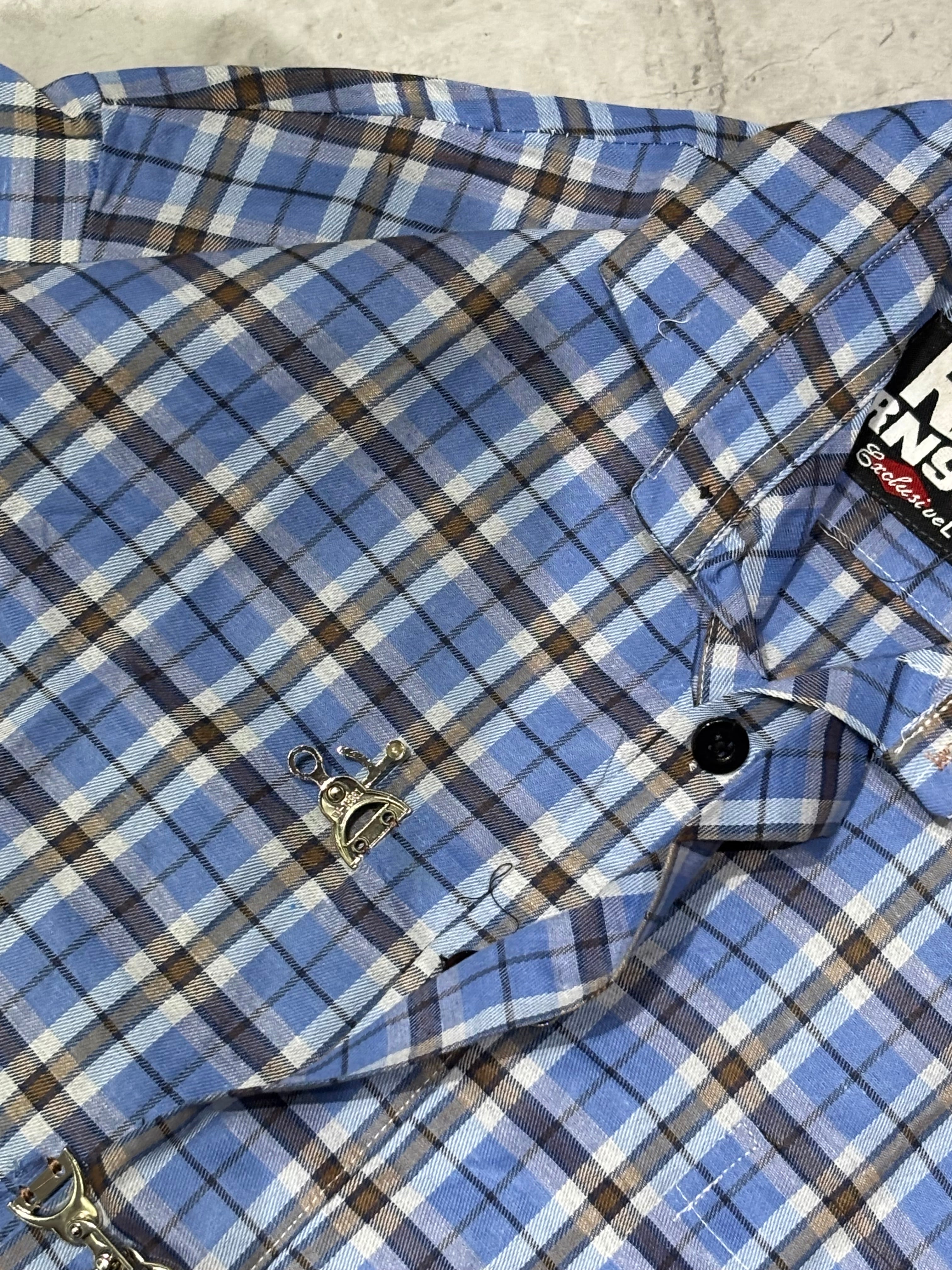 Clasp crop blue
