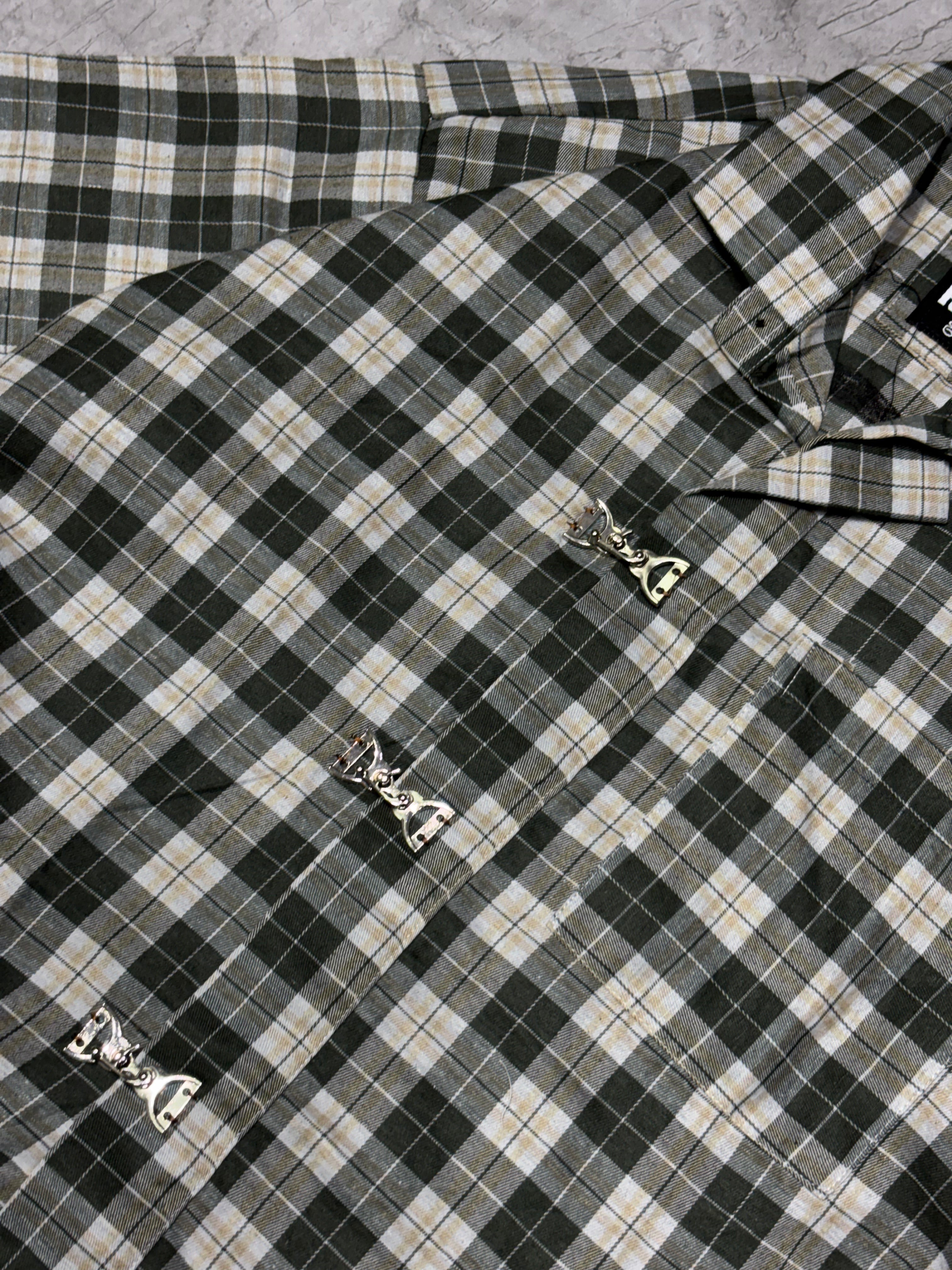Clasp Crop shirt green