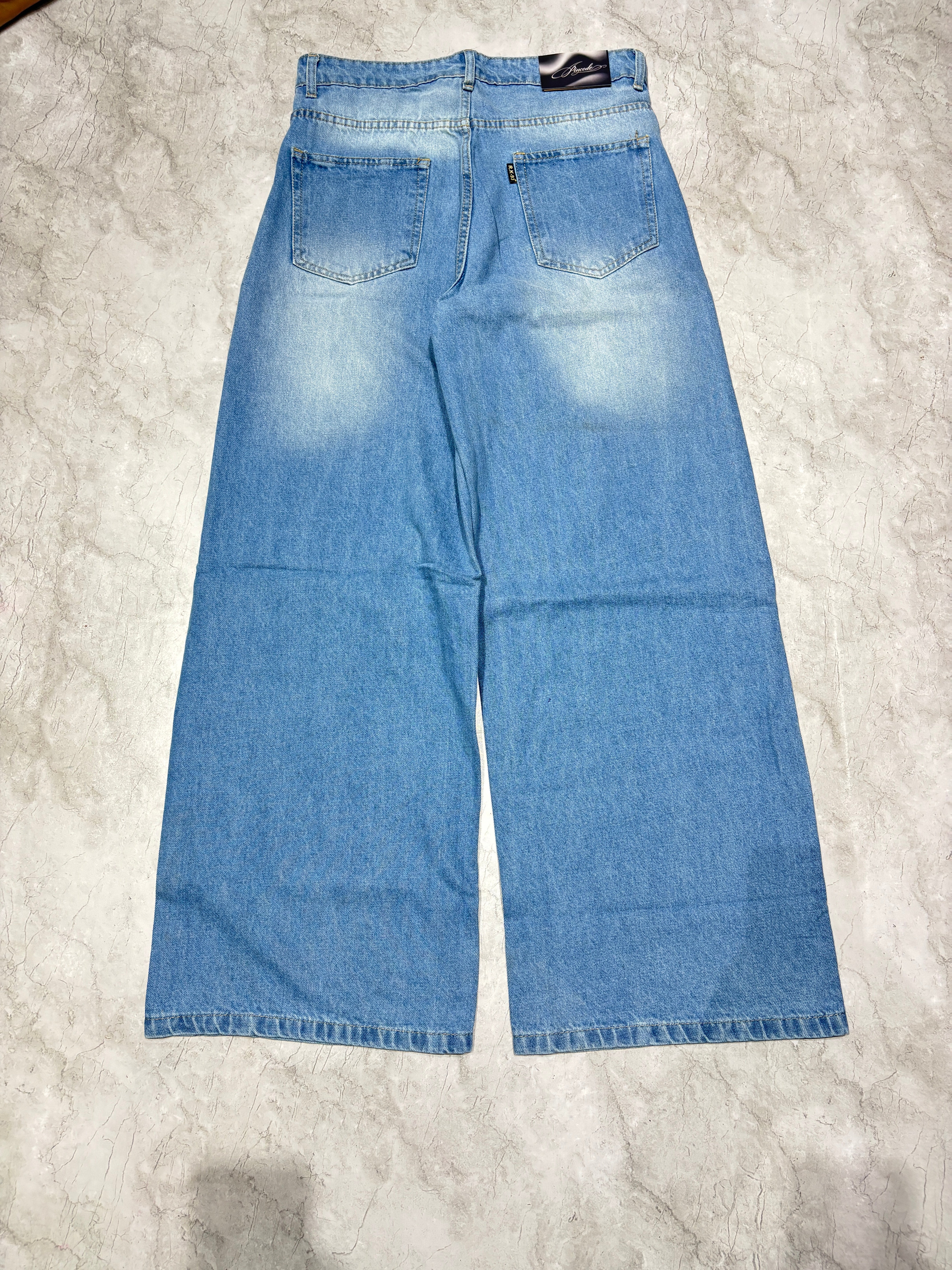 wide leg sky blue