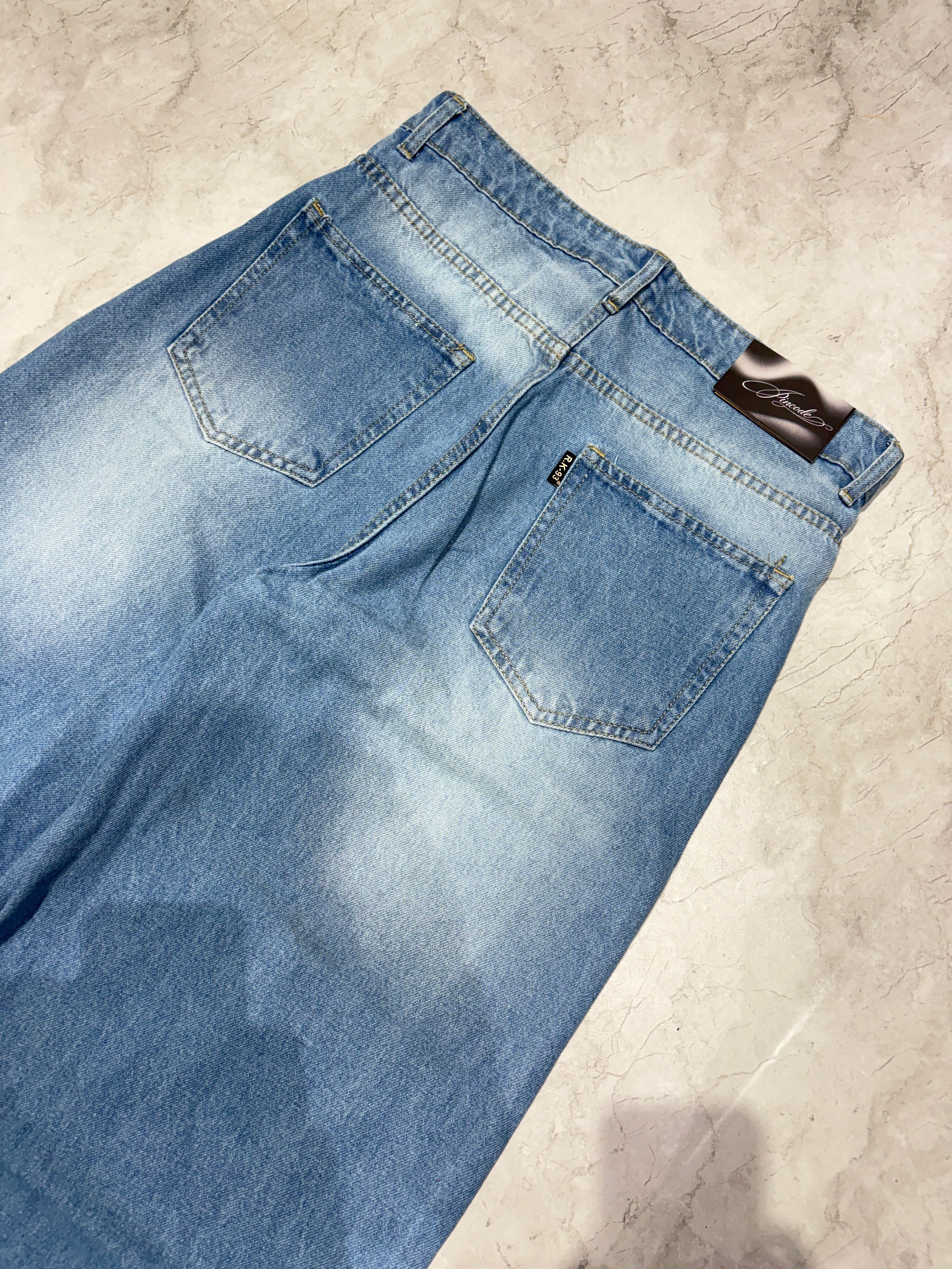 wide leg sky blue