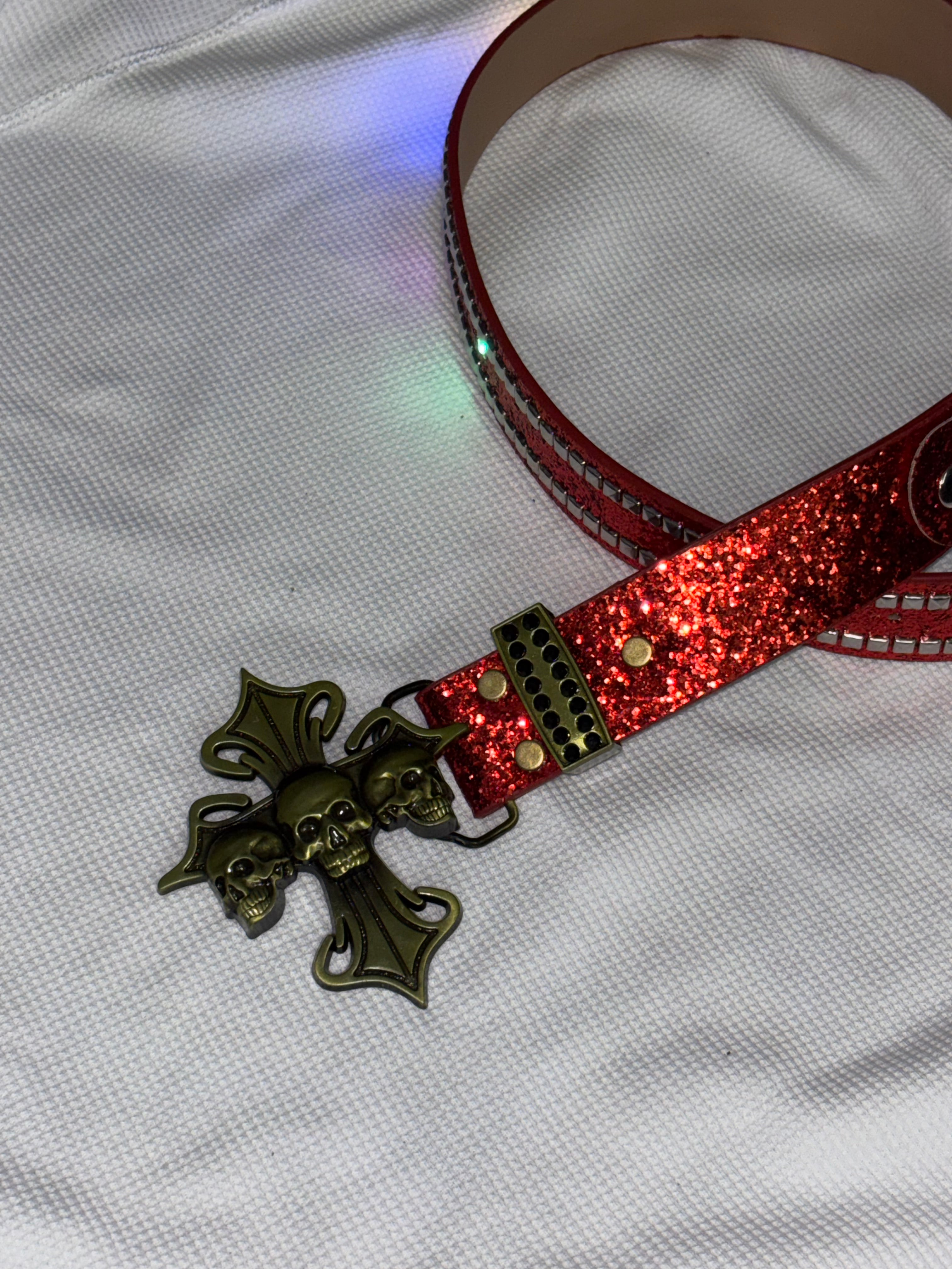 Chrome chunky light belt