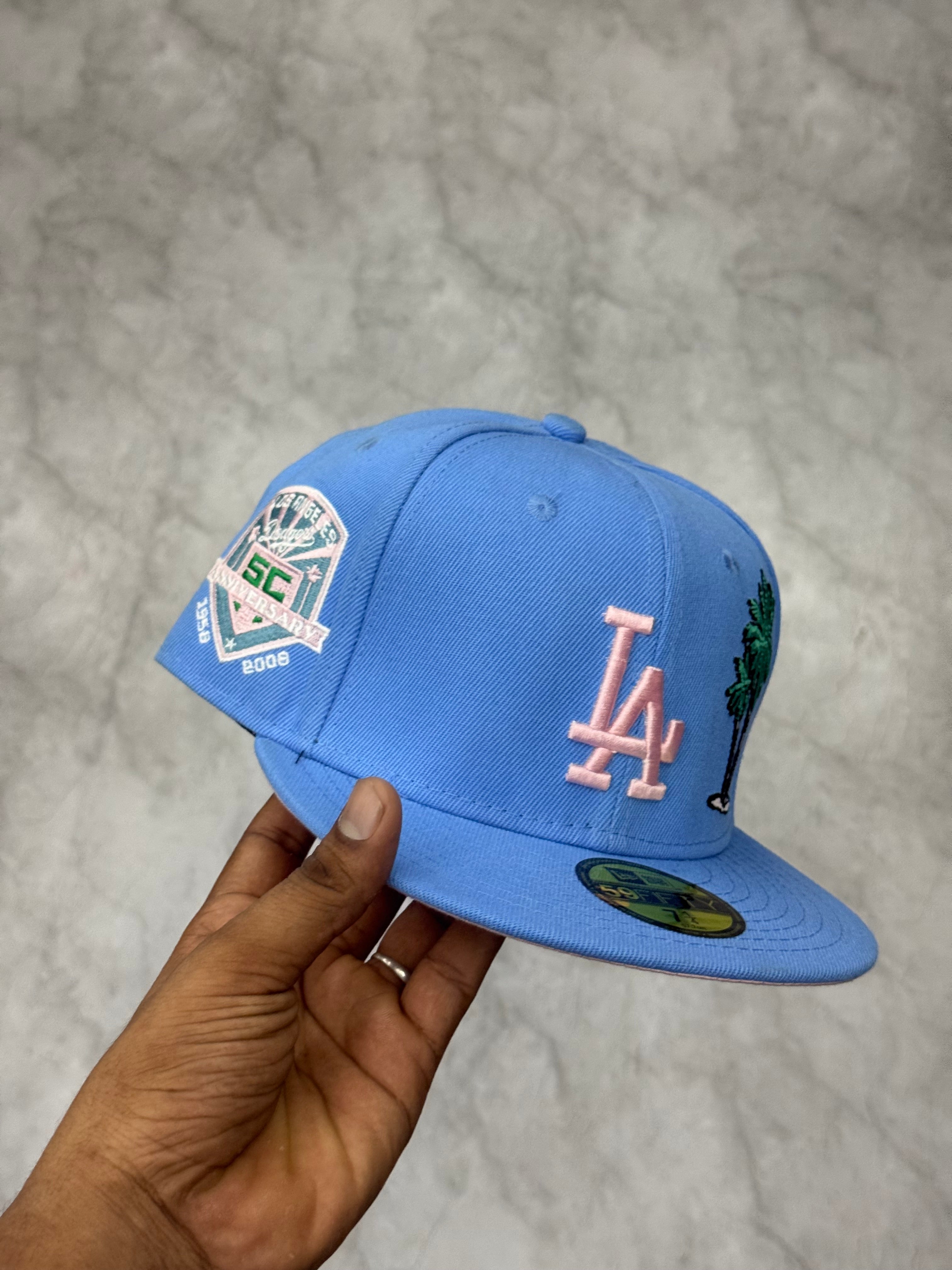 LA fitted blue